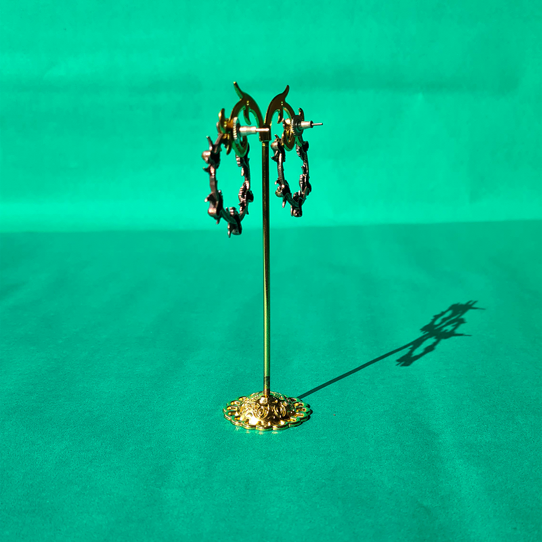 BIRDSONG BRASS HOOPS