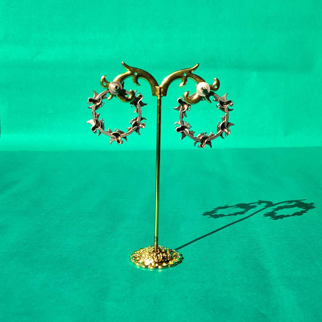 BIRDSONG BRASS HOOPS